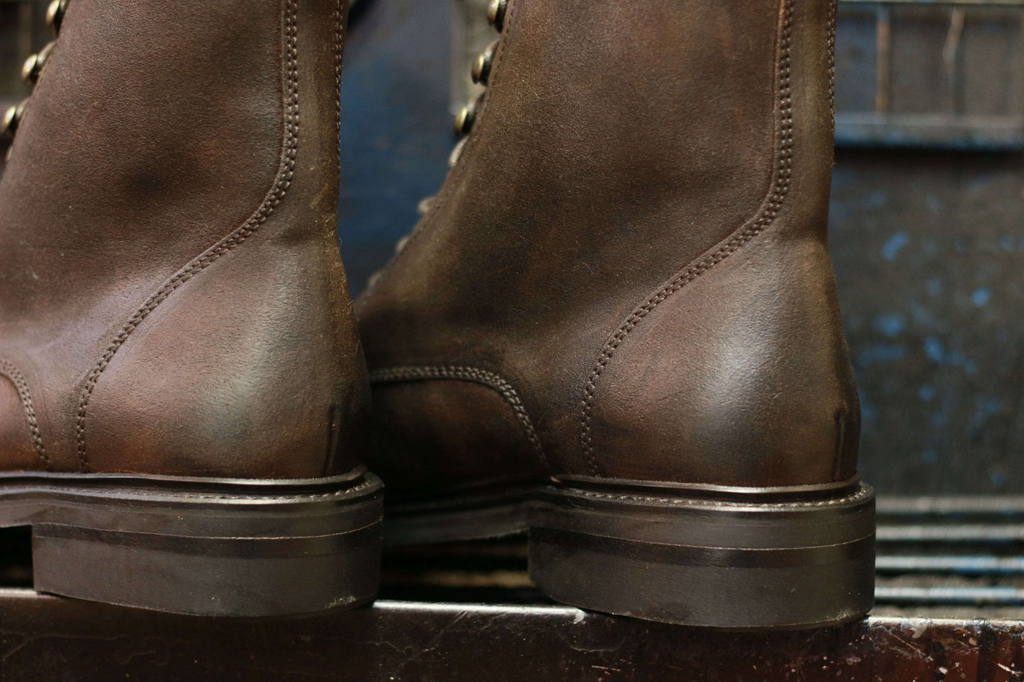 Boots Wild en veau velours ciré