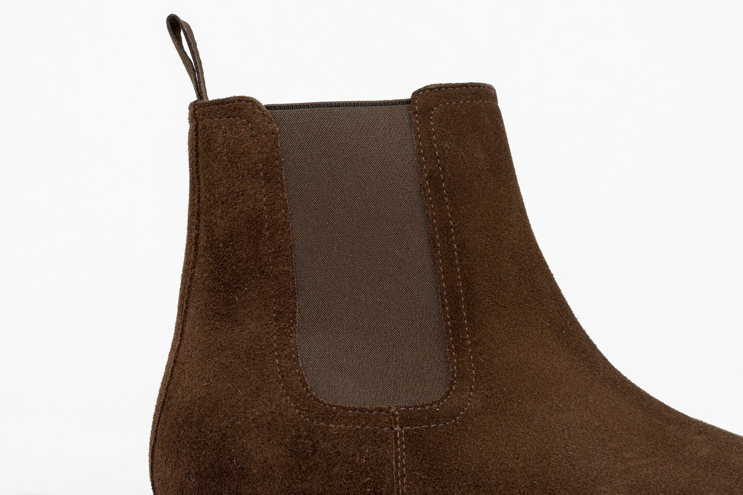 ypsons chelsea boots homme velours marron vue zoom