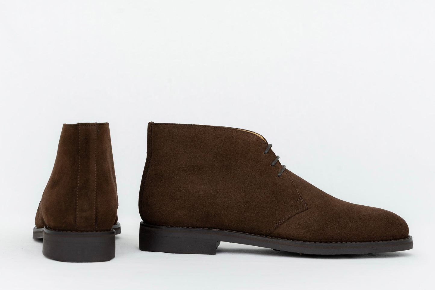 Chukka boots en veau velours ciré