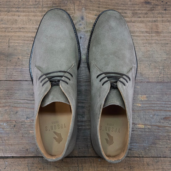 Chukka boots velours gris