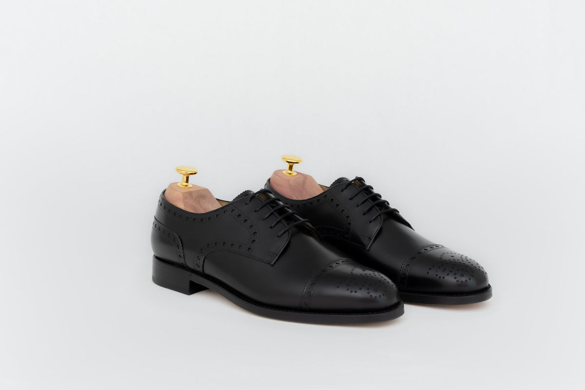 Westgate ypsons derby homme westgate cuir noir vue de biais