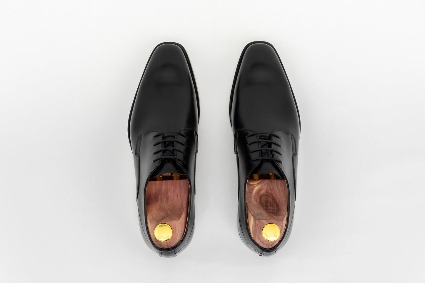 ypsons derby lincoln homme cuir noir vue dessus