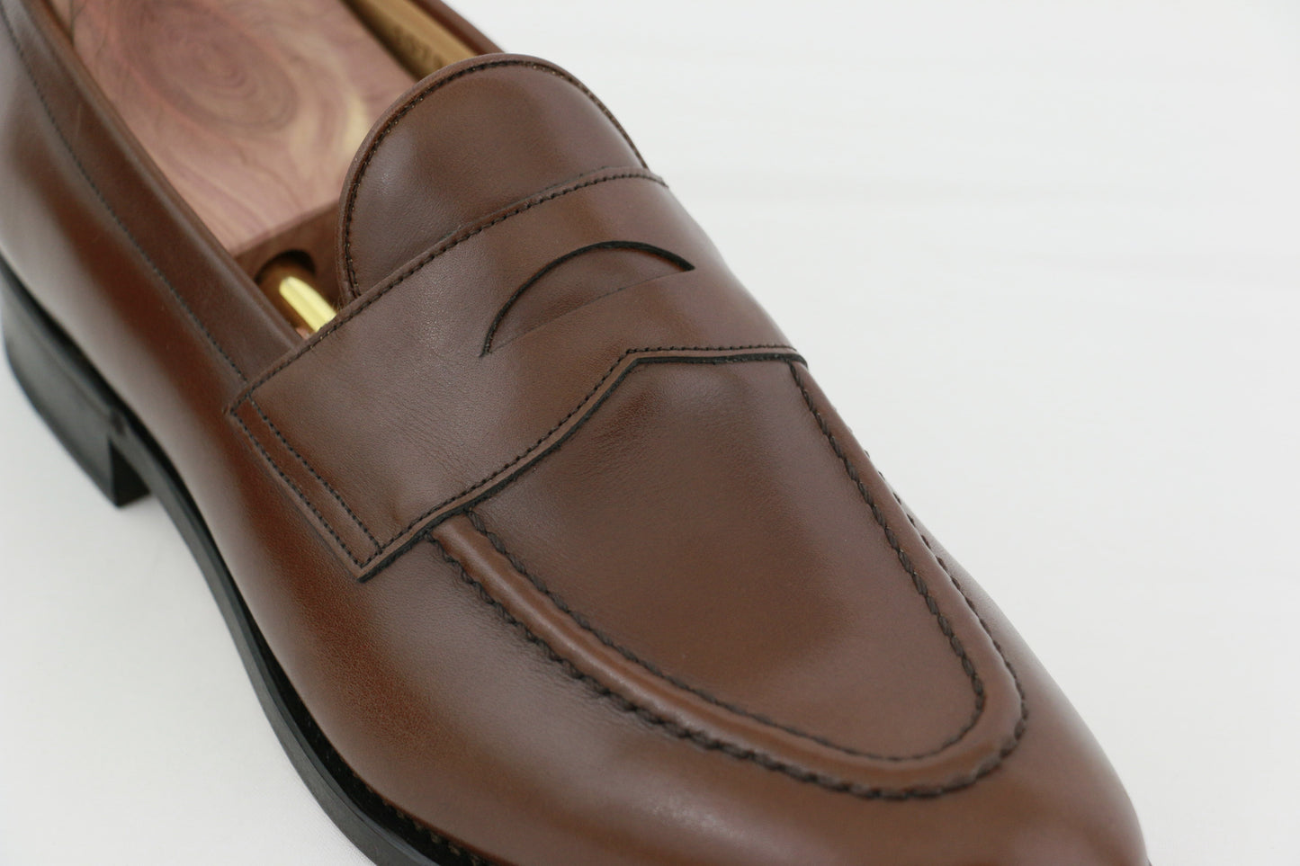ypsons mocassins homme barcelone chataigne semelle cuir vu zoom