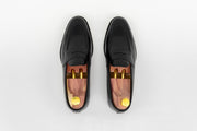 ypsons mocassins homme barcelone noir semelle cuir vue dessus