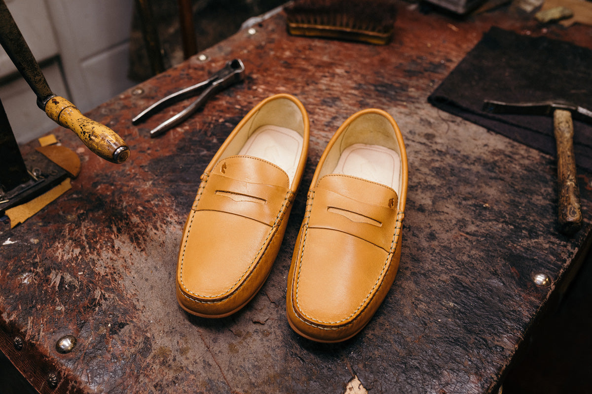 Mocassins Relax Cuir miel