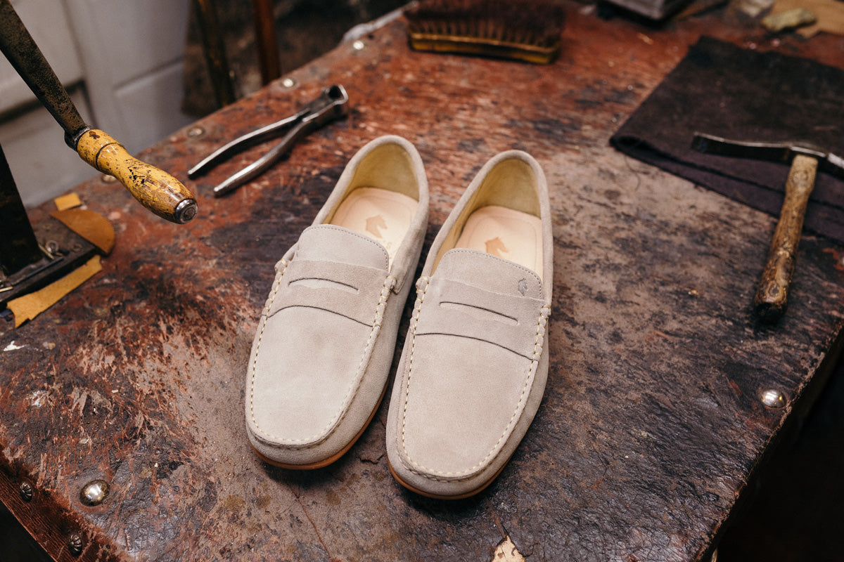 Mocassins Relax Velours gris