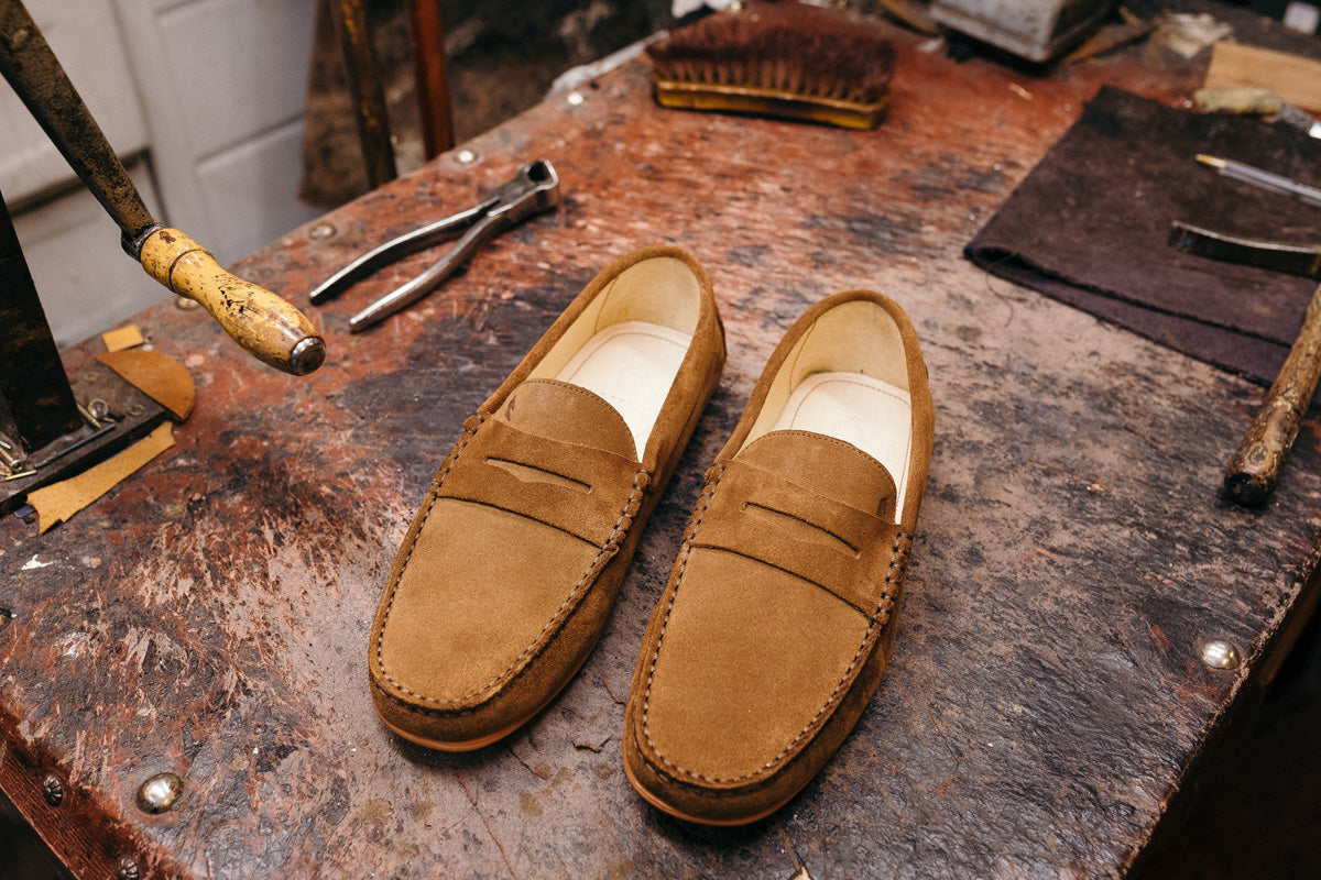 Mocassins Relax Velours marron moyen