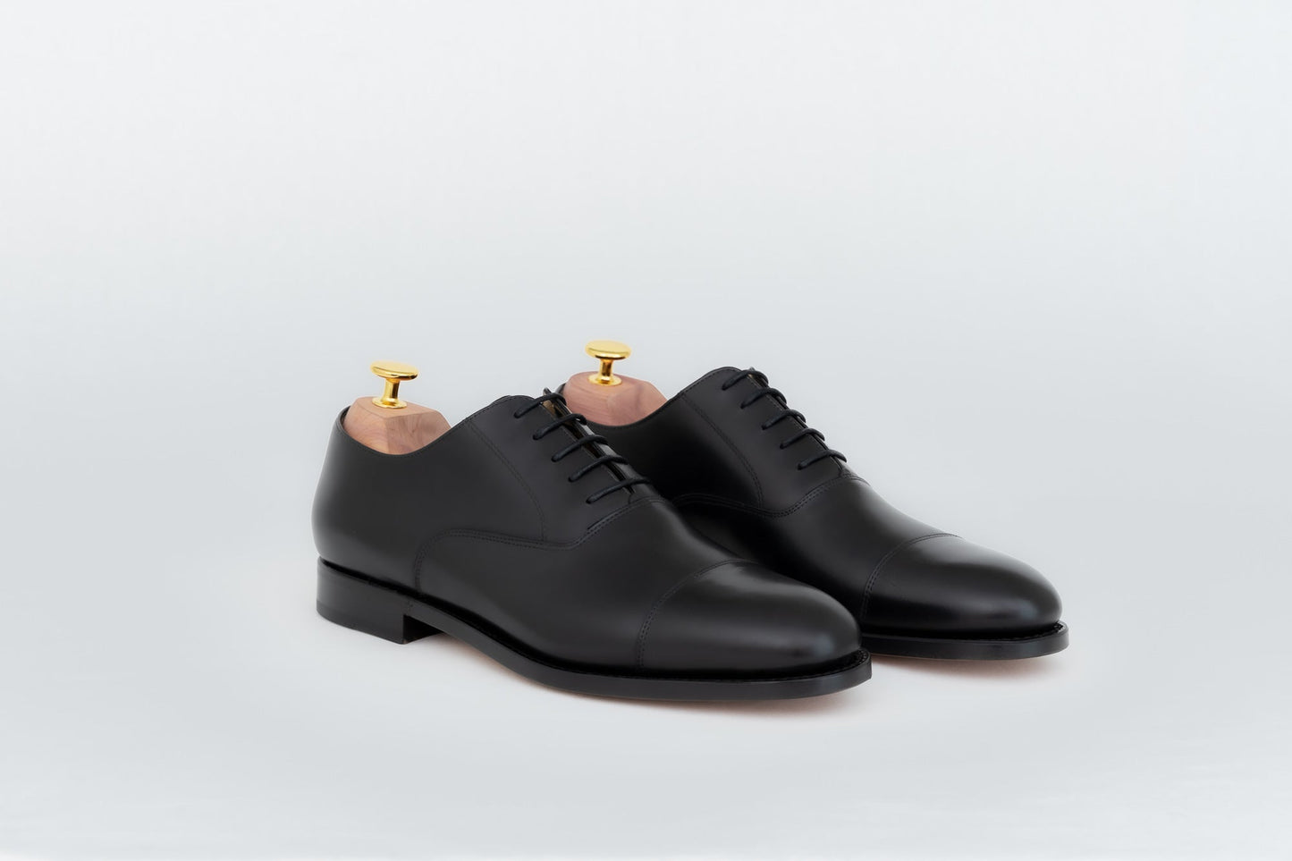 ypsons richelieu homme diplomate cuir-noir semelle cuir vue de biais