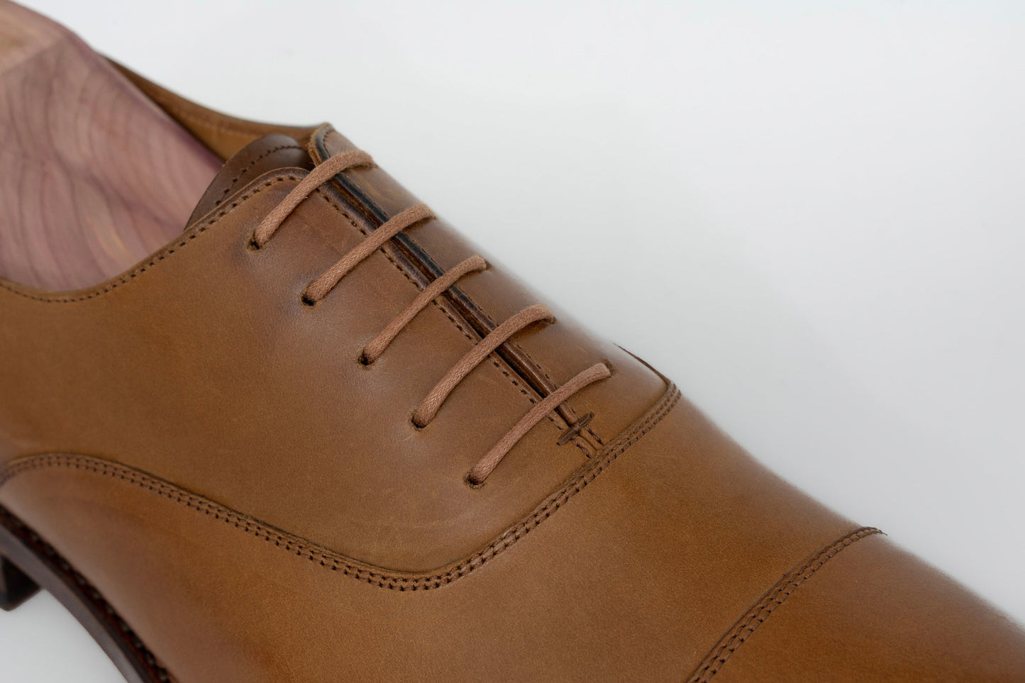 ypsons richelieu homme ely cuir patine marron semelle cuir vue zoom