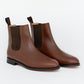 ypsons chelsea boots homme cuir marron vue de biais