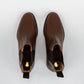 ypsons chelsea boots homme cuir marron vue dessus