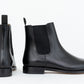 ypsons chelsea boots homme cuir noir vue de profil