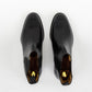 ypsons chelsea boots homme cuir noir vue dessus