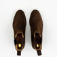 ypsons chelsea boots homme velours marron vue dessus