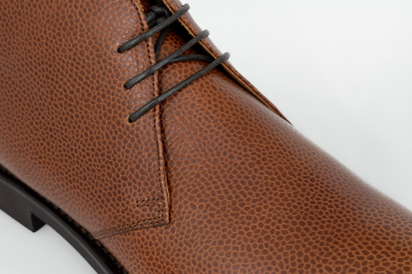 ypsons chukka boots homme cuir graine marron vue zoom