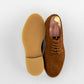 Ypsons derby Bluchers homme velours marron semelle crêpe