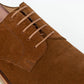 Ypsons derby bluchers homme velours marron vue close up