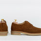Ypsons derby Bluchers homme velours marron vue de profil