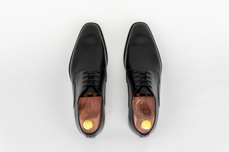 ypsons derby lincoln homme cuir noir vue dessus