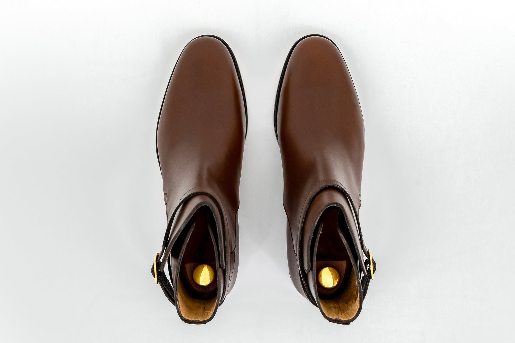 ypsons jodhpur boots homme cuir marron vue dessus