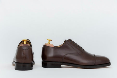 ypsons richelieu homme diplomate cuir-marron semelle cuir vue de profil