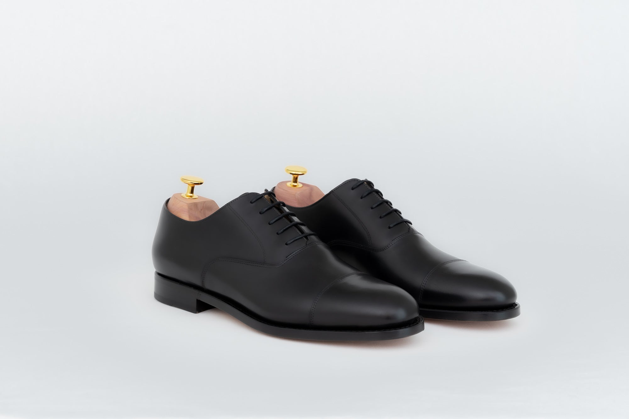ypsons richelieu homme diplomate cuir-noir semelle cuir vue de biais