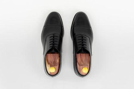 ypsons richelieu homme diplomate cuir-noir semelle cuir vue dessus